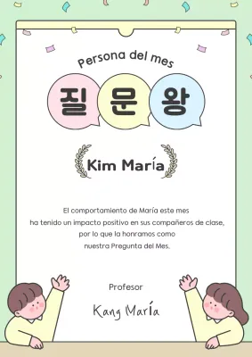 Guía de premios escolares Mint Baby