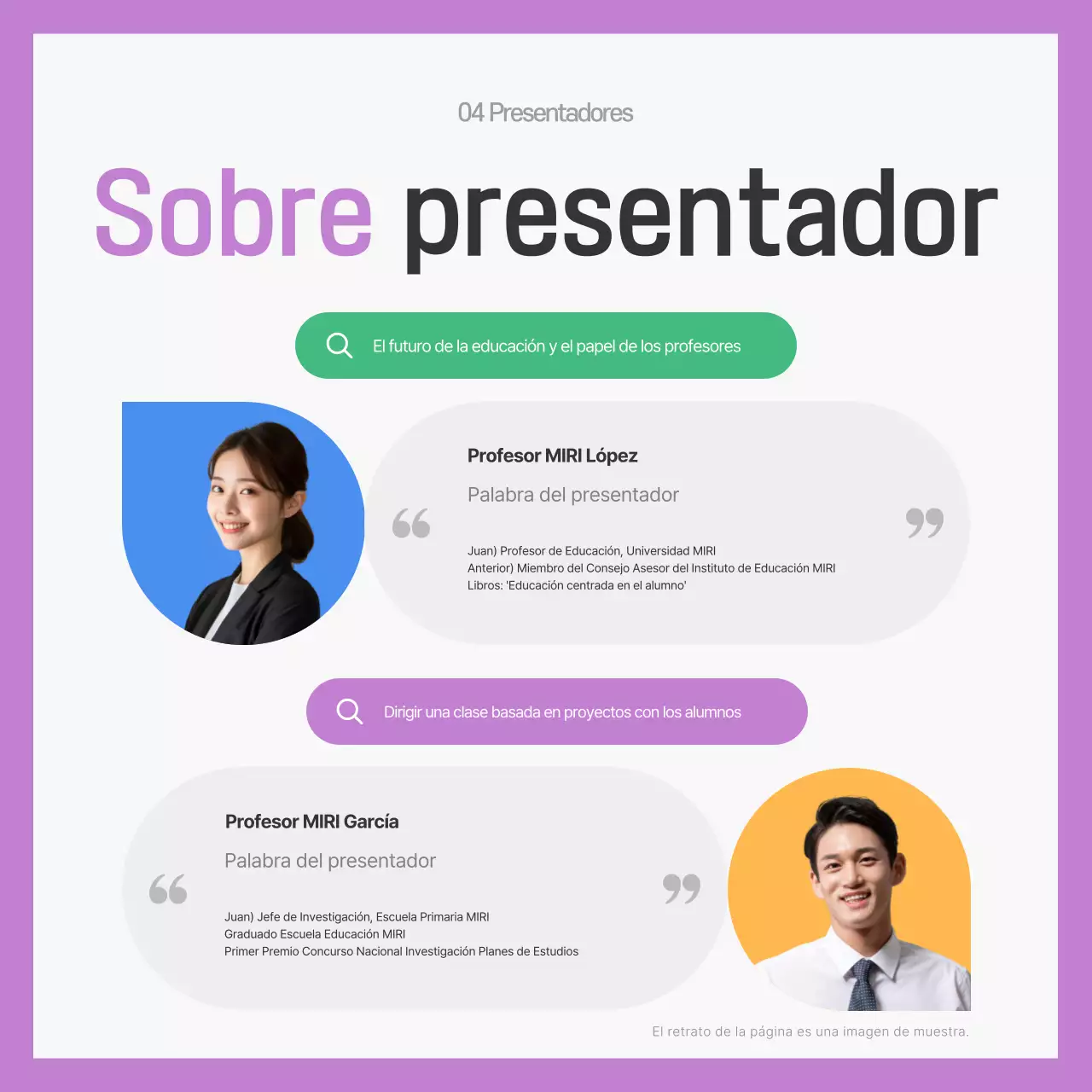Promoción de eventos de educación moderna de Gray
