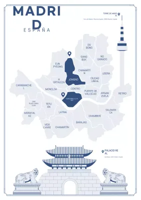 Promoción del mapa simple de Seúl de la Armada