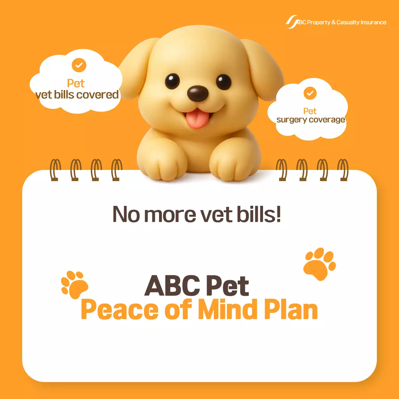 Iklan Asuransi Hewan Peliharaan Orange Baby