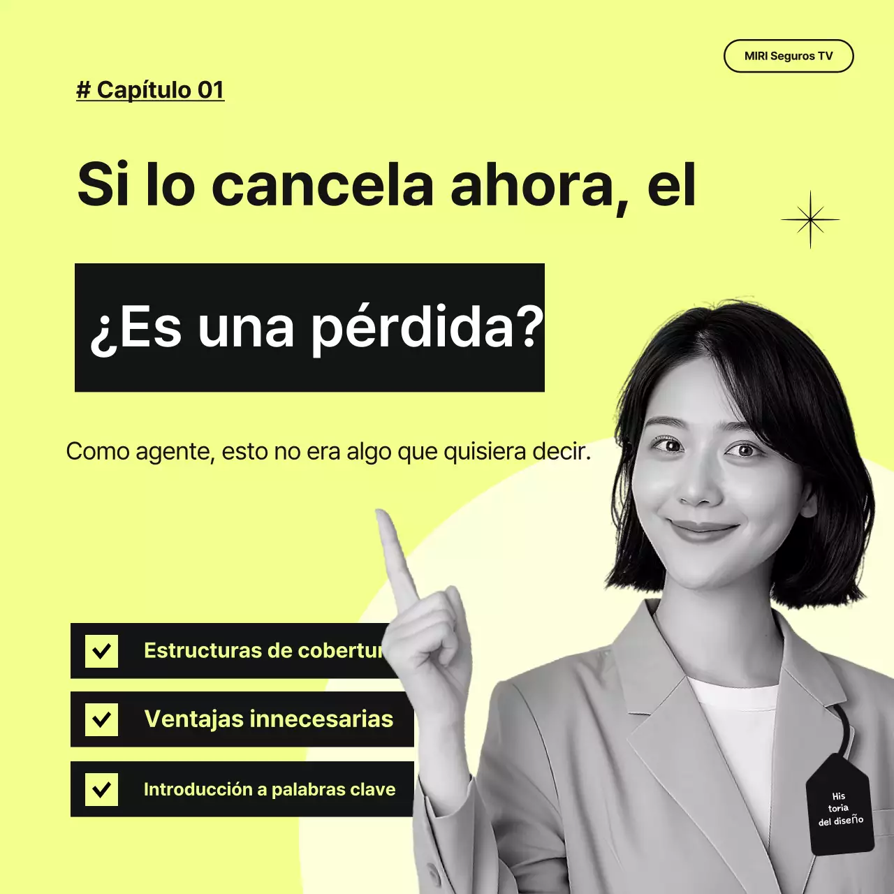 Promoción de seguros sencilla en verde lima