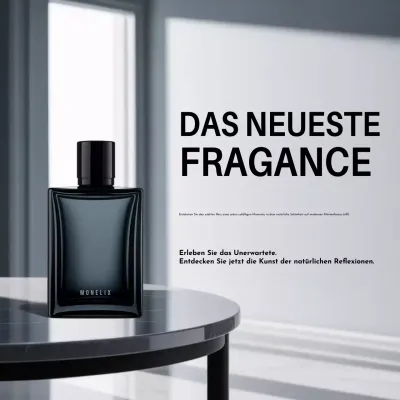 Schwarzer moderner Duft Werbung Social Media Square