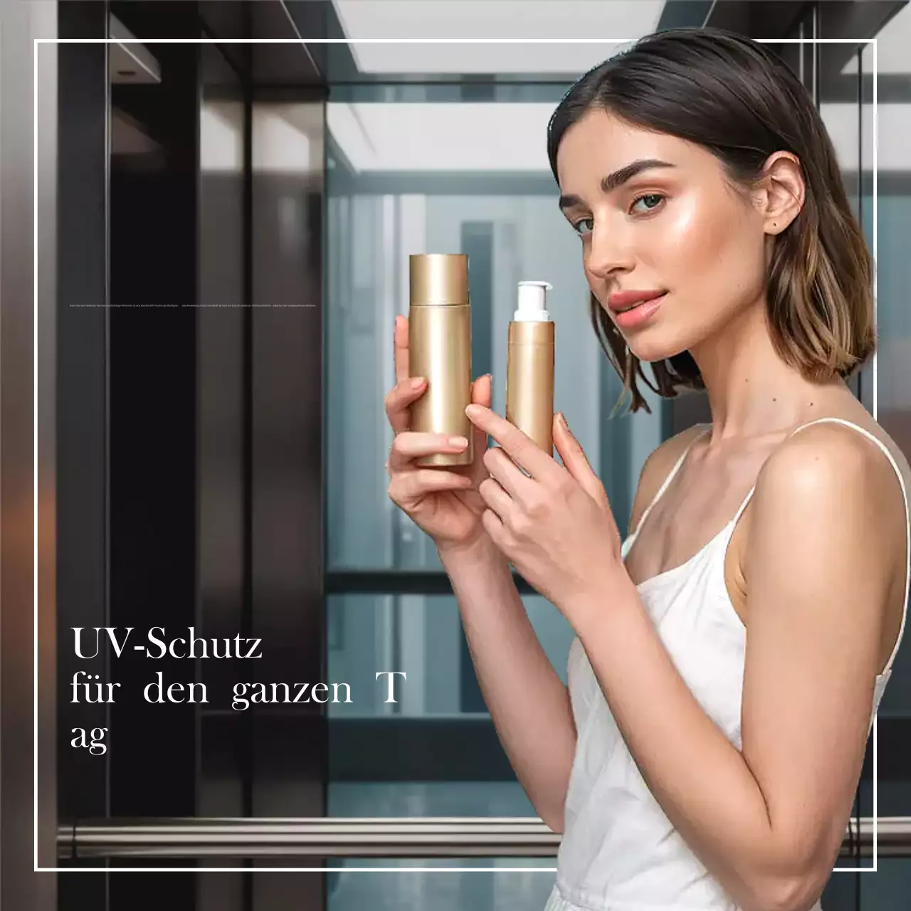 Beige Moderne Hautpflege Werbung Social Media Square