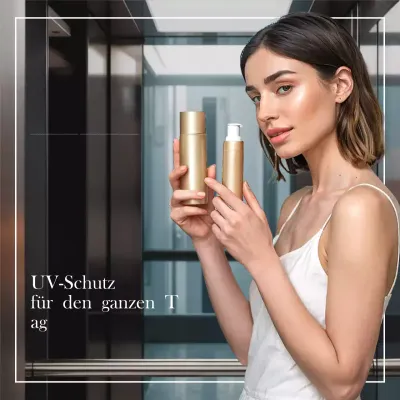 Beige Moderne Hautpflege Werbung Social Media Square