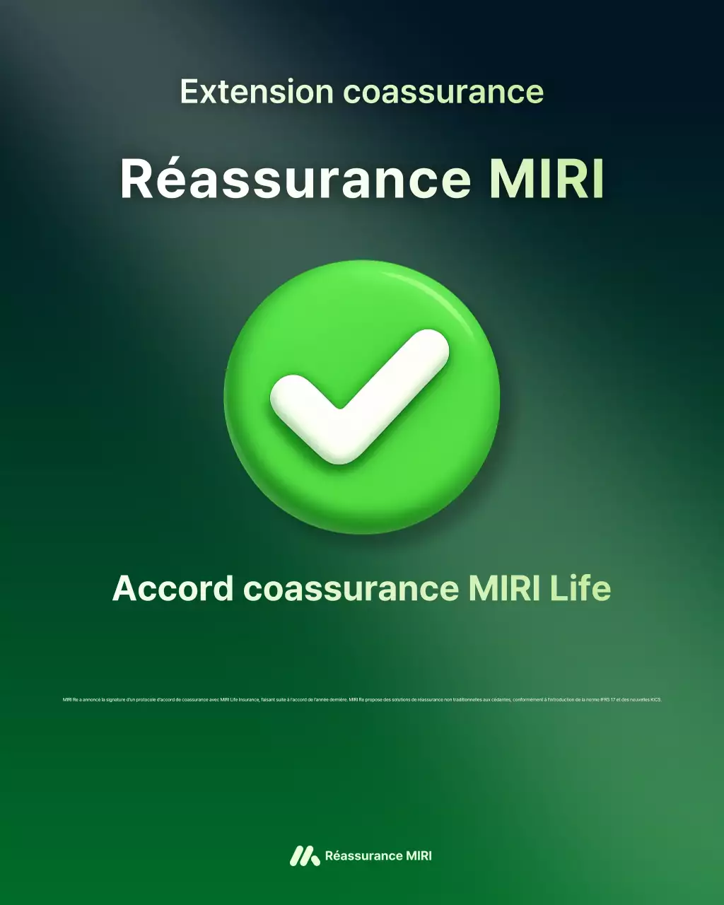 Publicité d'assurance verte et moderne