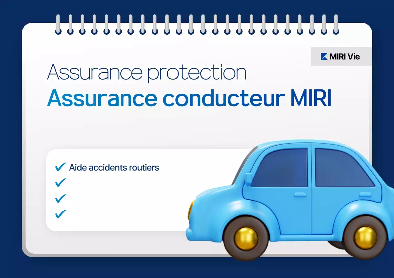 Publicité d'assurance moderne bleue
