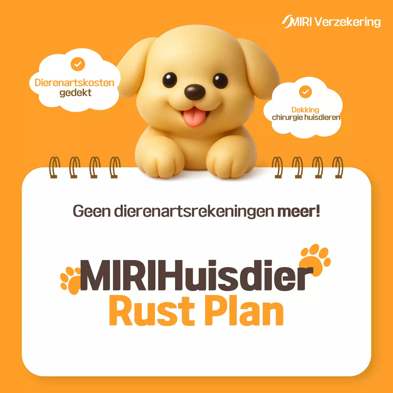 Advertentie voor Orange Baby Pet Insurance