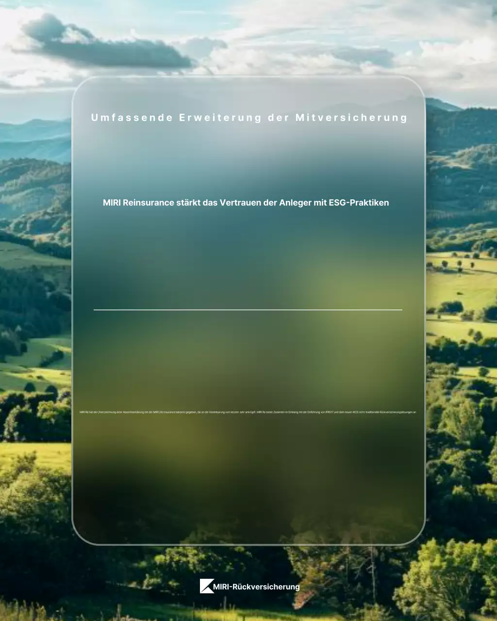 Green Modern Insurance Werbung