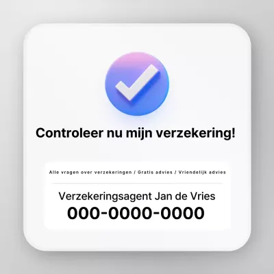 Hemelsblauwe eenvoudige verzekeringsadviesgids
