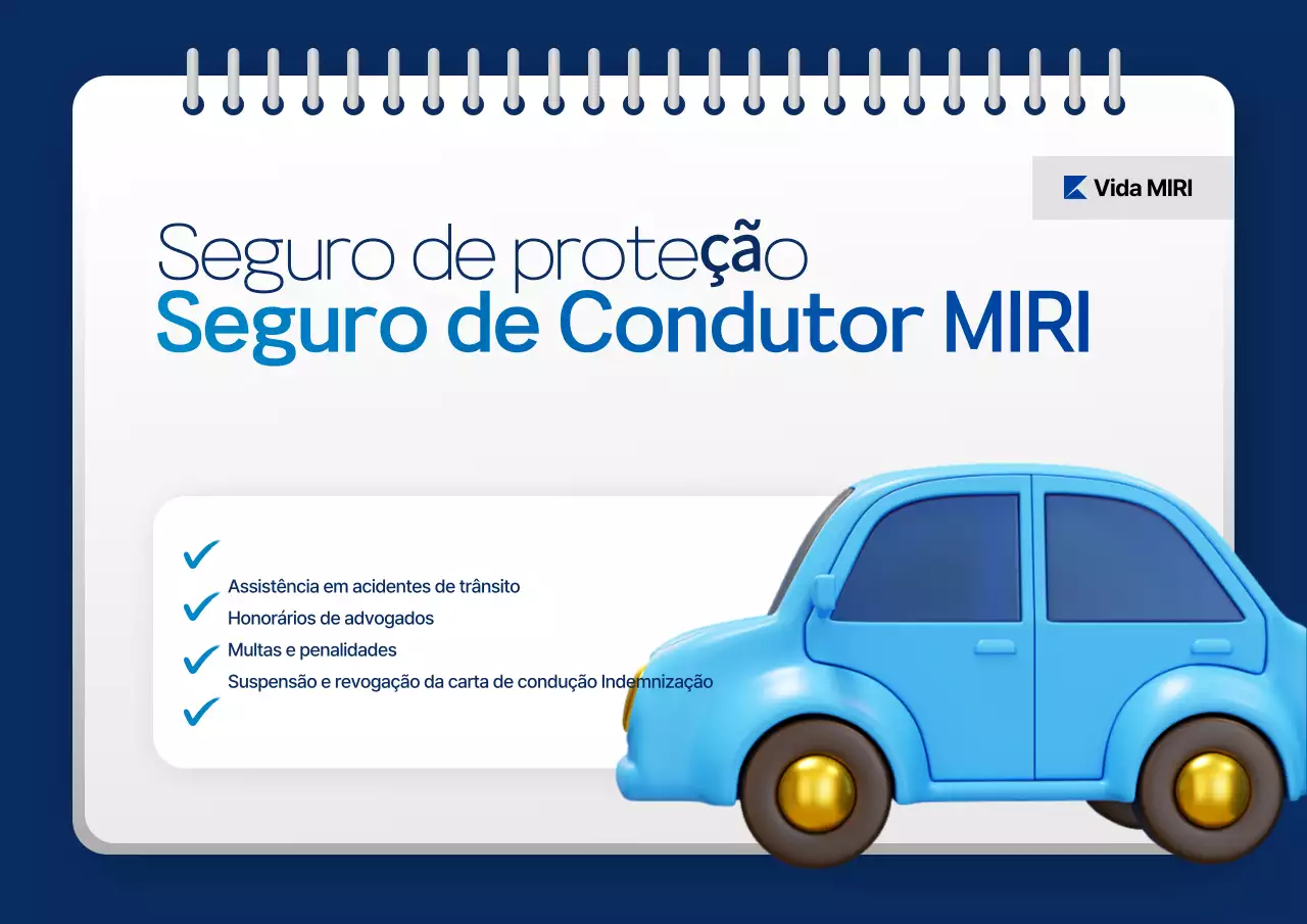Anúncio de Seguro Moderno Azul
