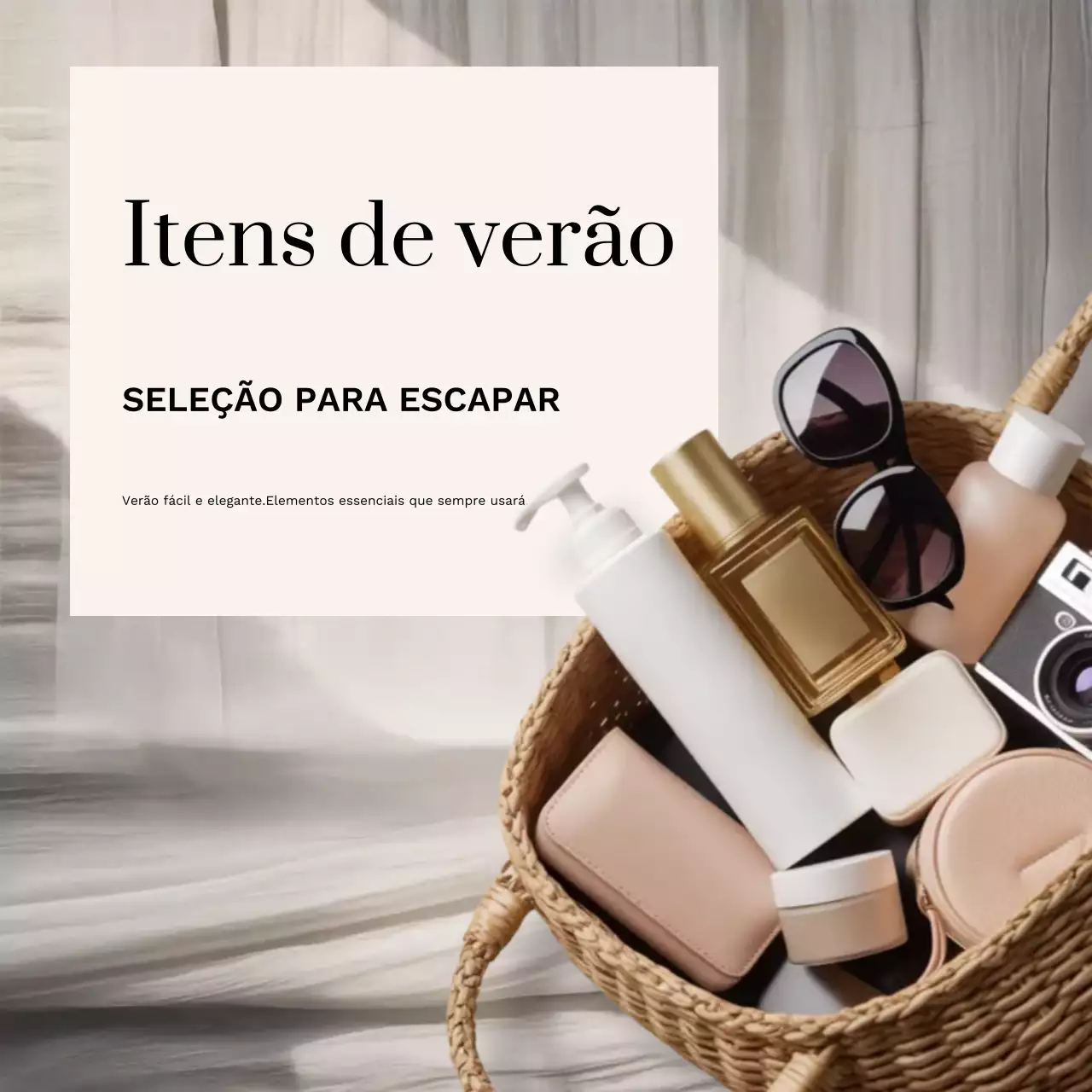 Dicas de viagem de beleza moderna bege para mídias sociais