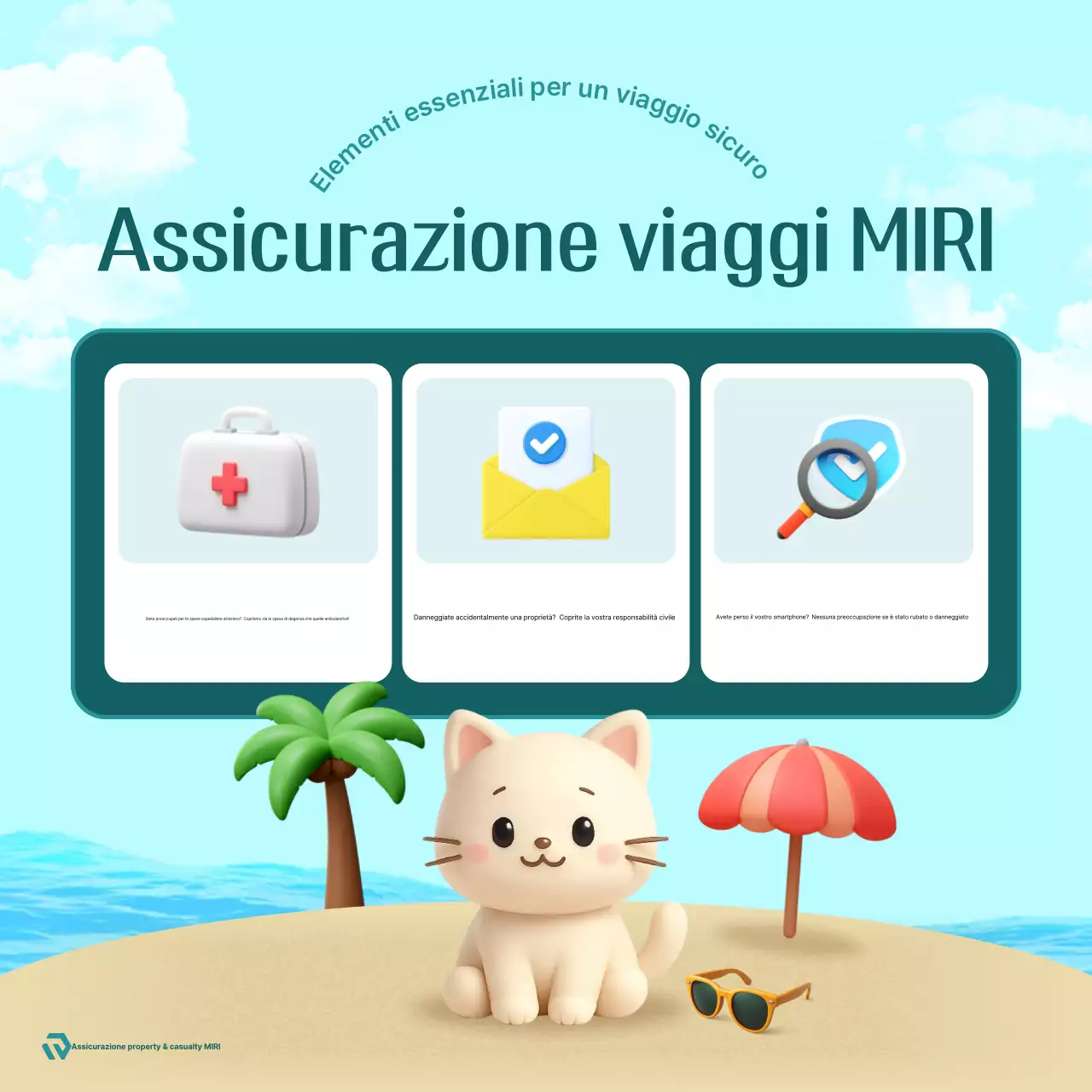 Pubblicità dell'assicurazione di viaggio Mint Baby