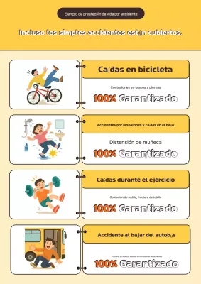 Guía de campaña de seguridad simple amarilla