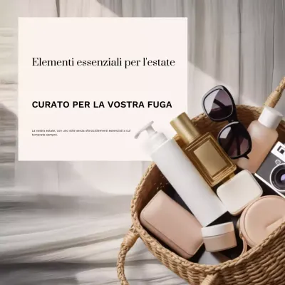Beige Modern Beauty Consigli di viaggio Social Media Square