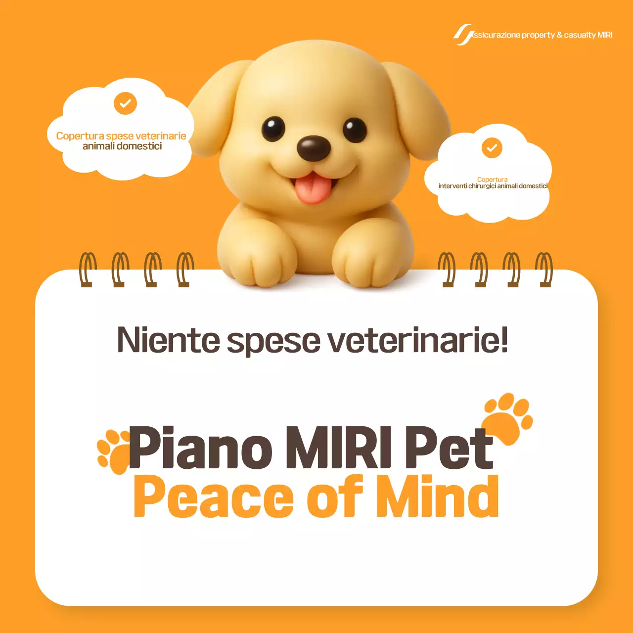 Pubblicità dell'assicurazione per animali domestici Orange Baby