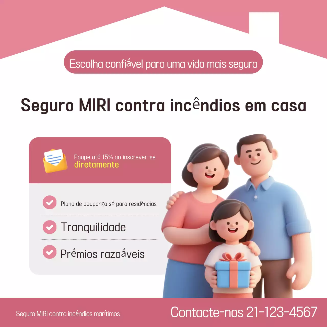 Anúncio de Seguro Simples Rosa