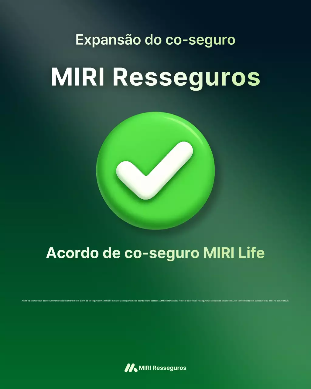 Anúncio de Seguro Verde Moderno
