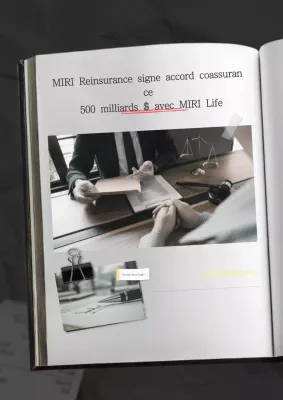 Contrat financier moderne gris