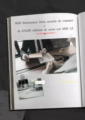 Contrato financiero moderno gris