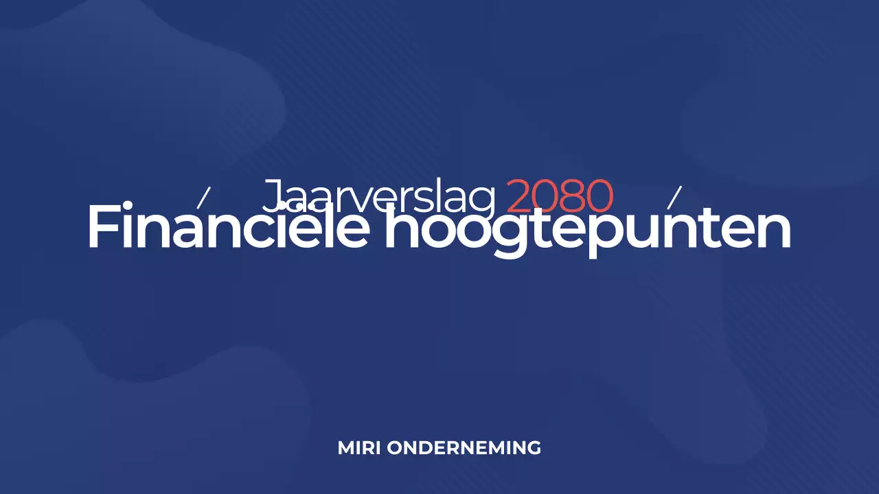 Blue Modern Reinsurance Jaarverslag