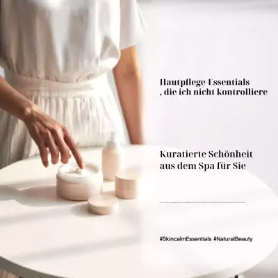 Beige Minimalistische Hautpflege Werbung Social Media Square