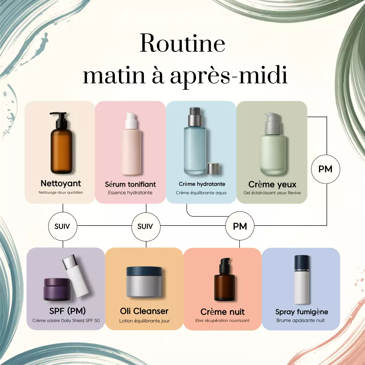 Carré beige minimaliste pour les réseaux sociaux