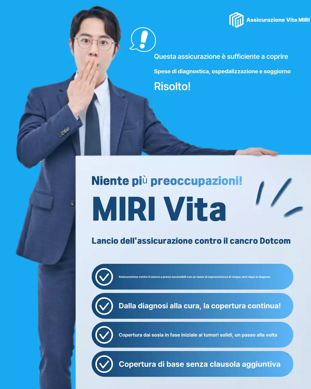 Pubblicità di Blue Modern Insurance