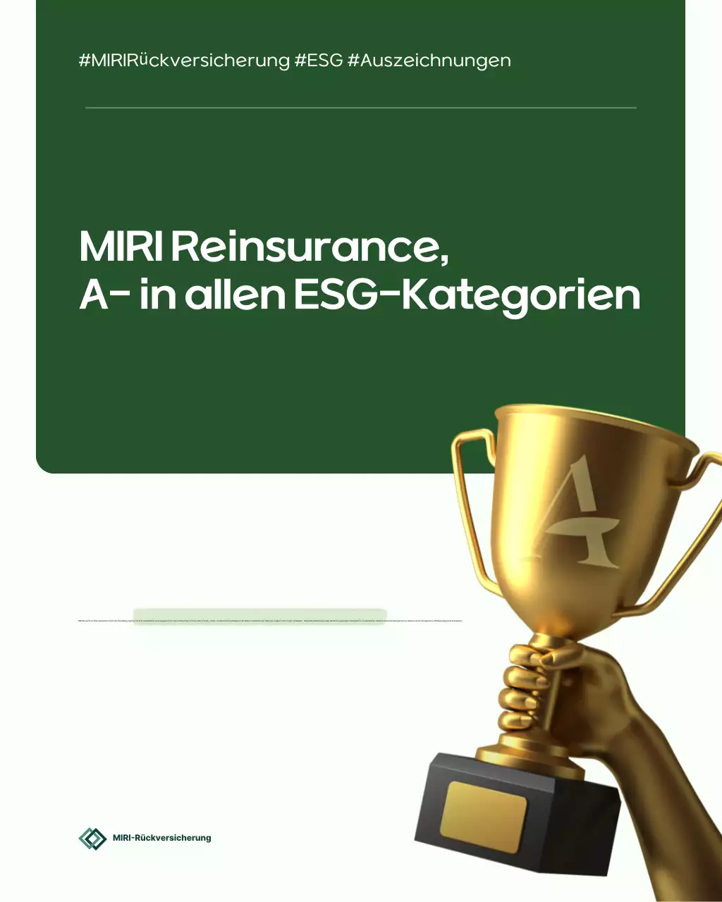Green Modern Reinsurance ESG-Rating-Aktion