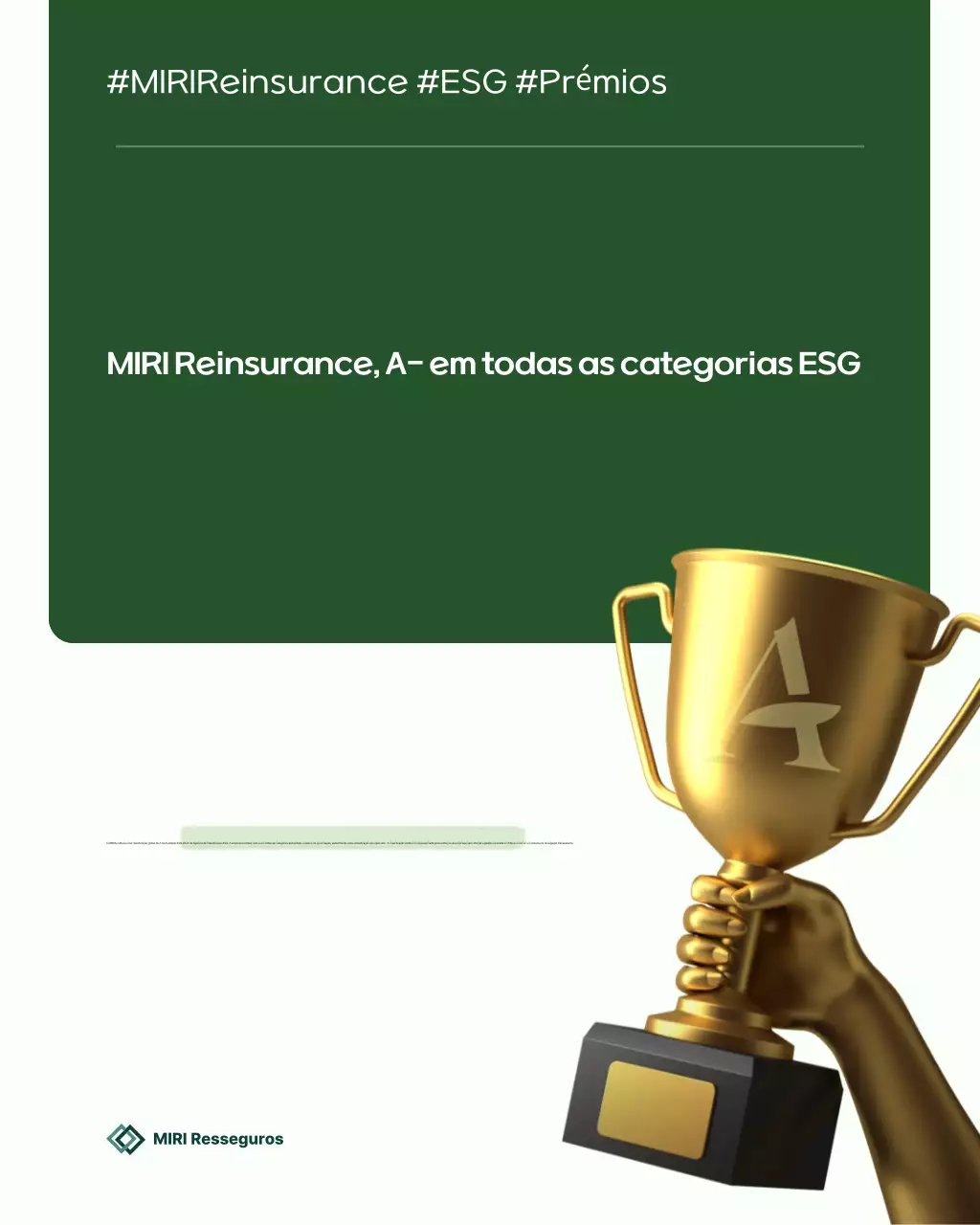 Promoção da classificação ESG da indústria de resseguros modernos e verdes