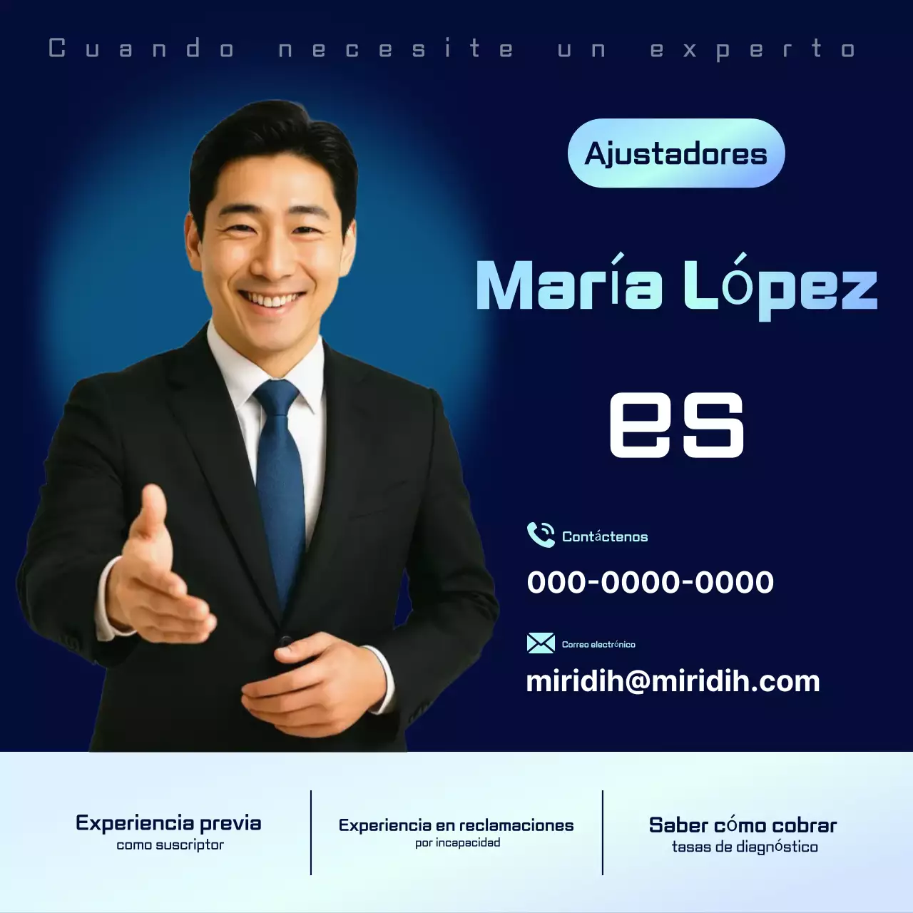 Promoción Blue Modern Expert