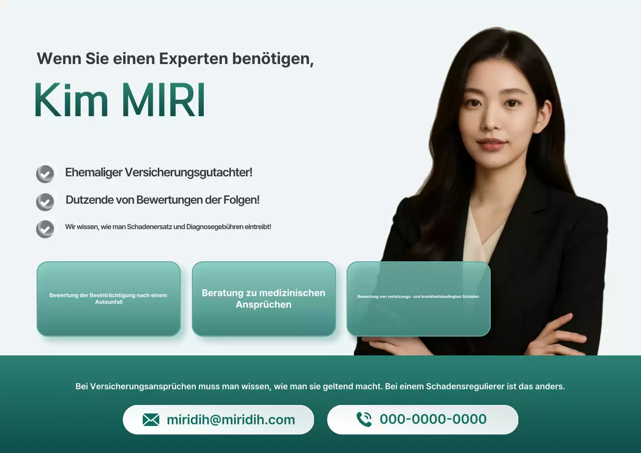 Grüne moderne Schadenregulierungsanzeige