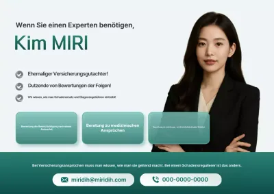 Grüne moderne Schadenregulierungsanzeige