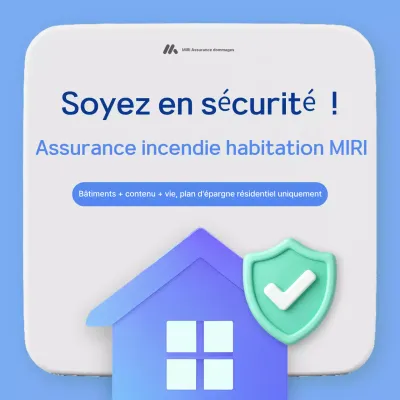 Publicité pour l'assurance habitation moderne Sky Blue