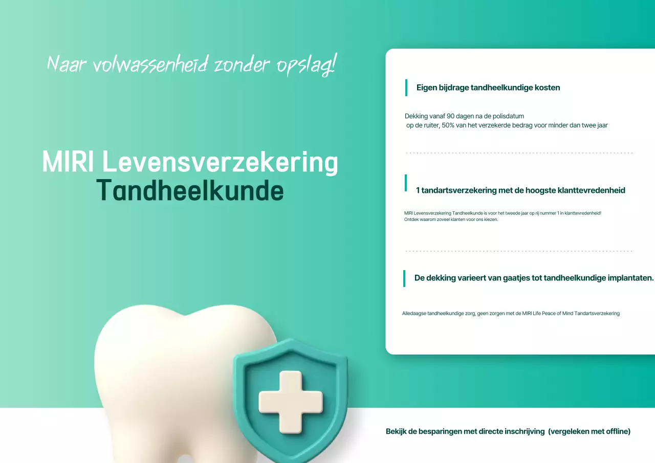 Advertentie voor Mint Modern Insurance