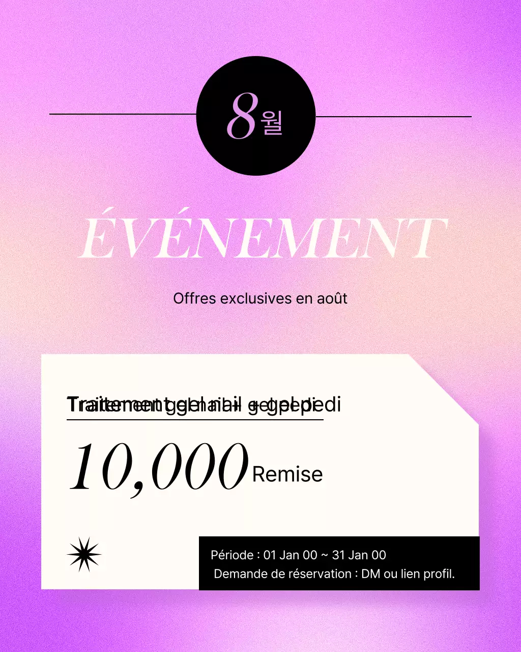 Promotion Nail Art Moderne Rose