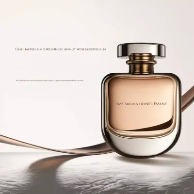 Social-Media-Beitrag zu Werbung für Beige Elegant Perfume