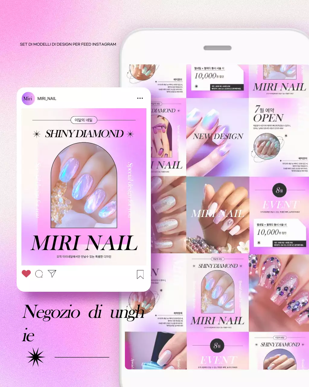 Promozione Nail Art Moderna Rosa