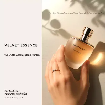 Werbung für den eleganten Duft Beige in den sozialen Medien