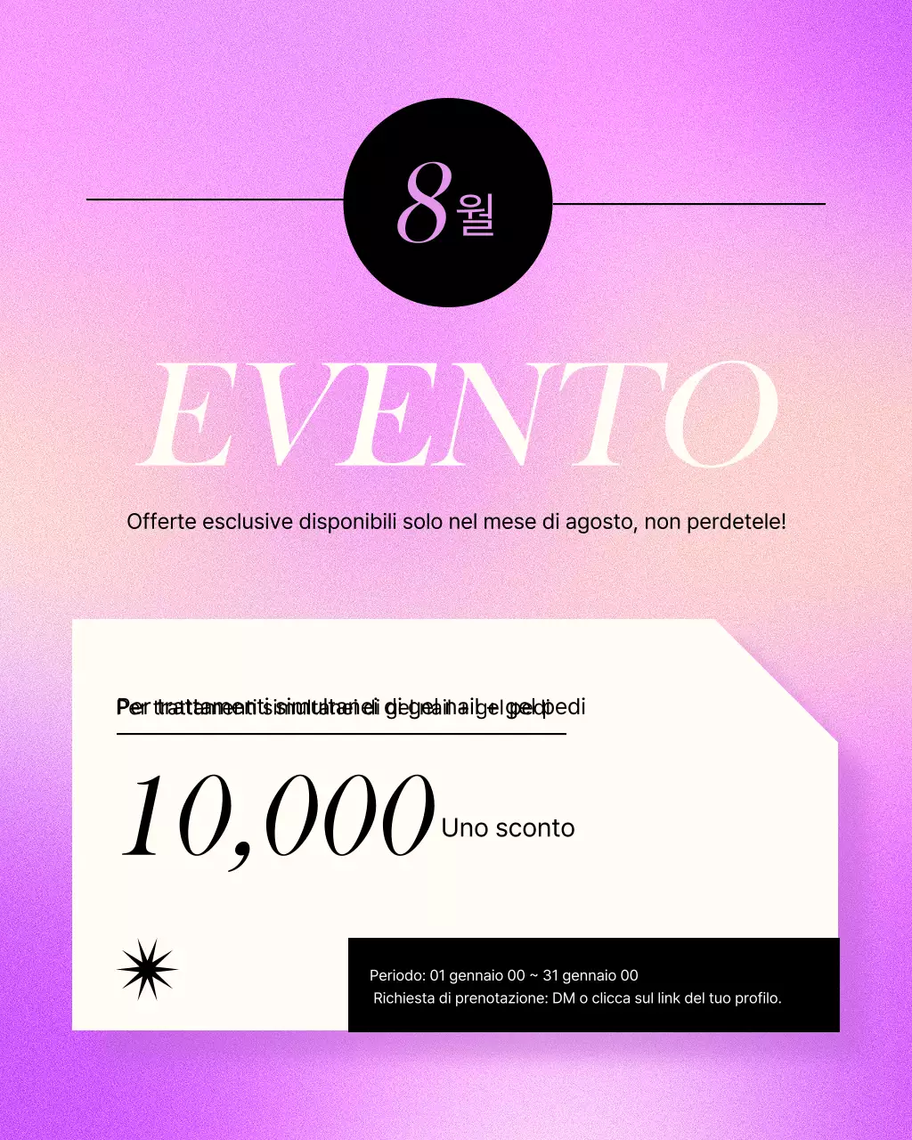 Promozione Nail Art Moderna Rosa