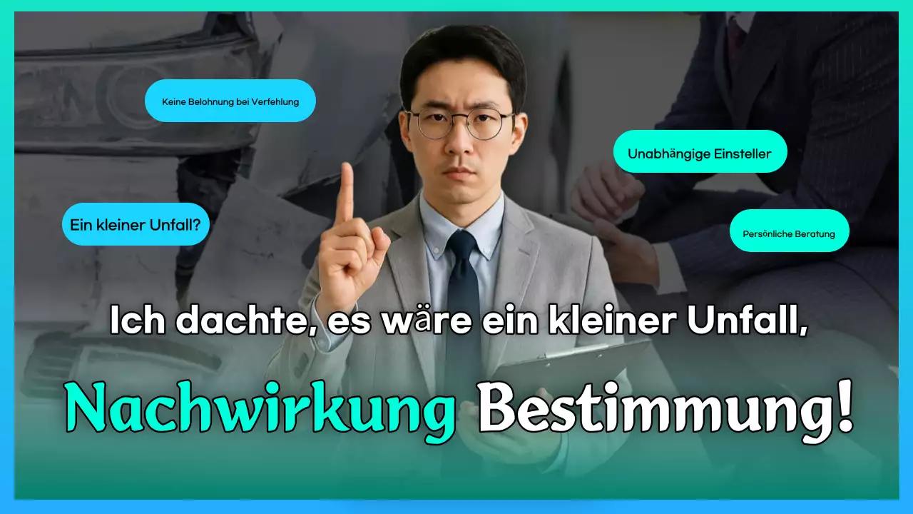 Blau hervorgehobene Versicherungsanzeige