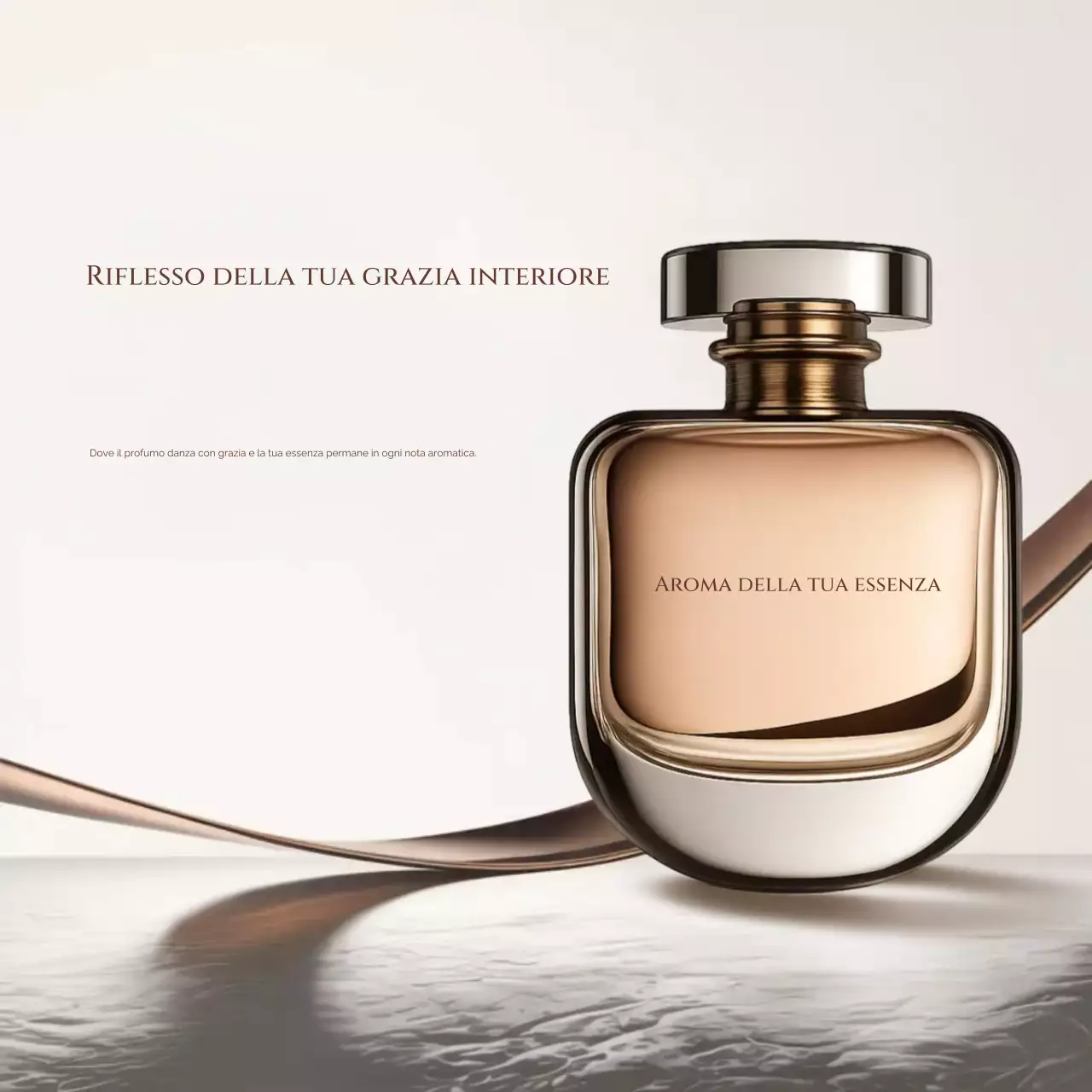 Pubblicità del profumo Beige Elegant sui social media