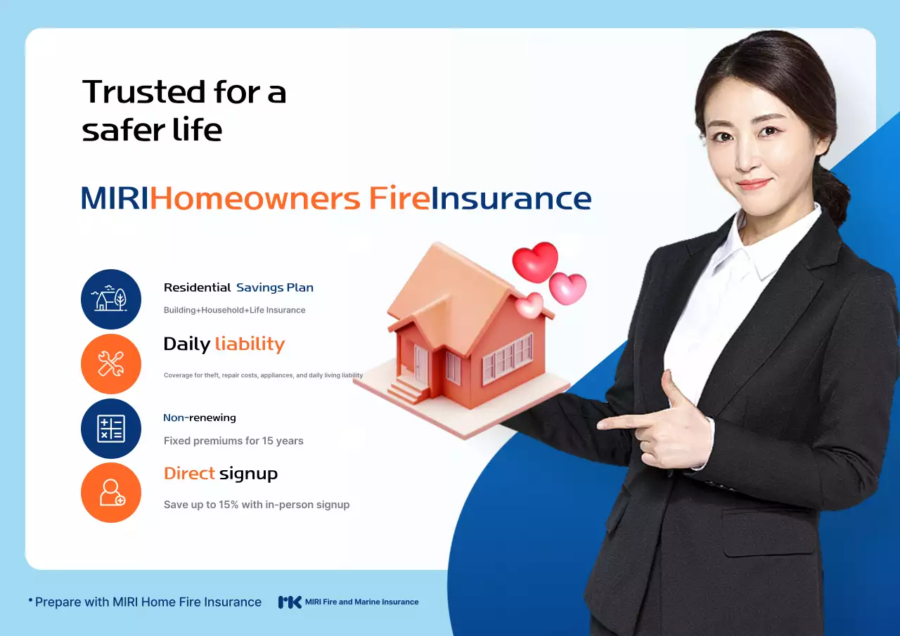 Iklan Asuransi Modern Biru Langit