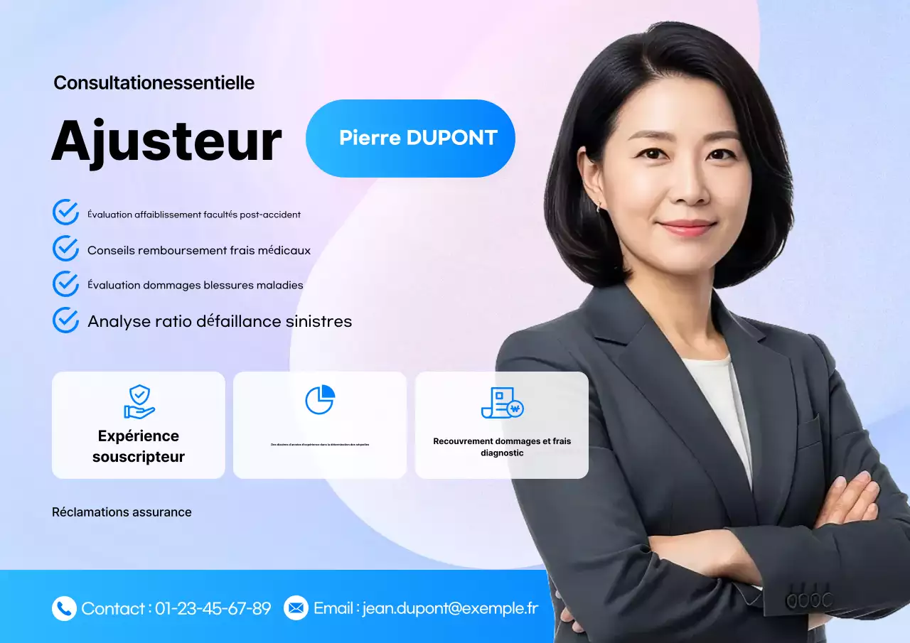 Publicité Blue Modern Loss Adjuster