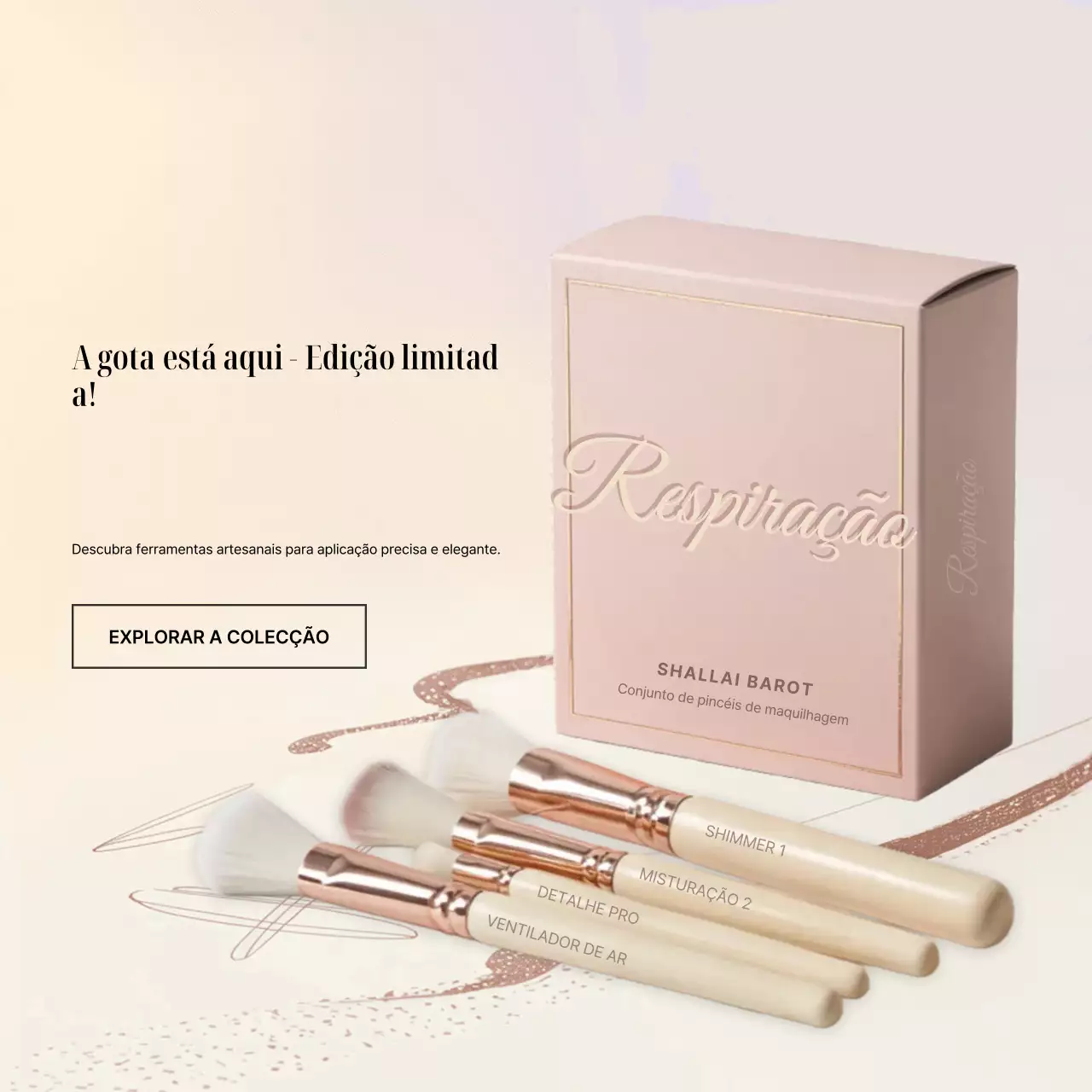 Promoção de Beleza Bege Elegante