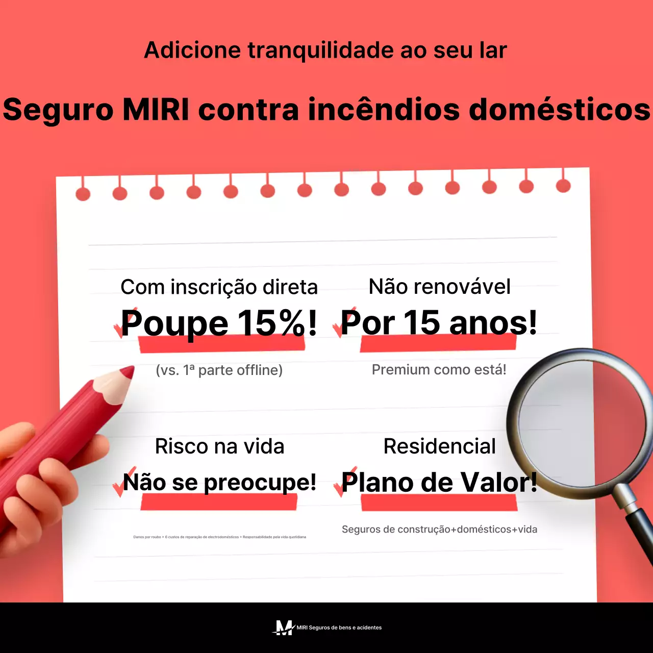 Anúncio de Seguros Red Clean