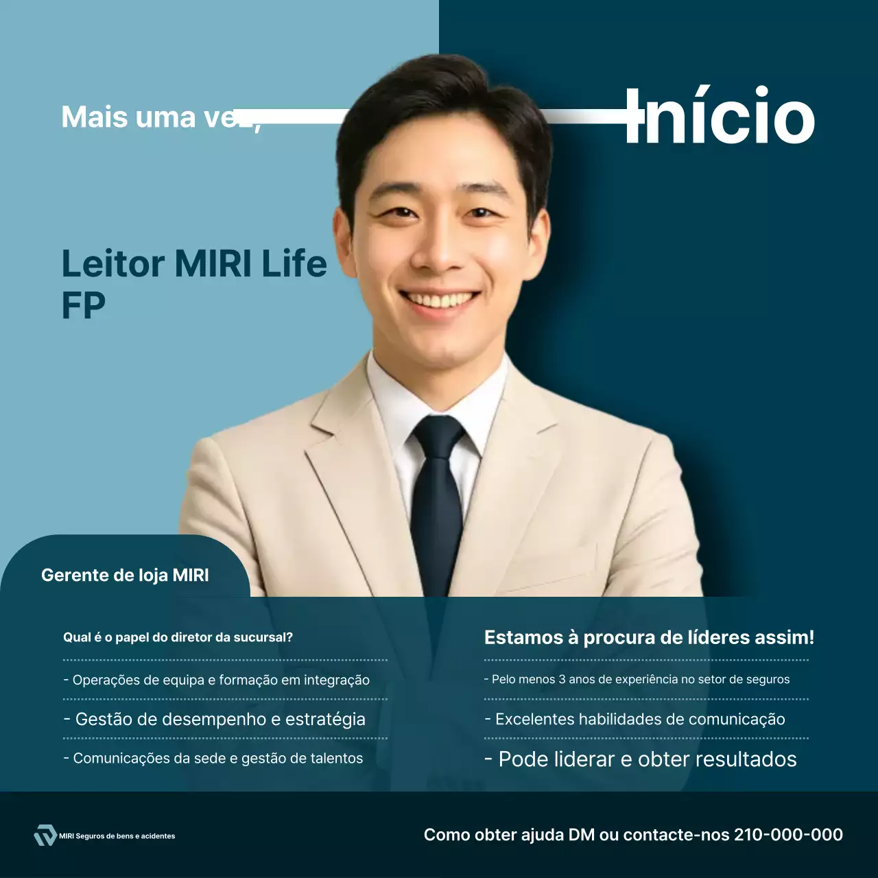 Sky Blue Modern Recruitment Recrutamento