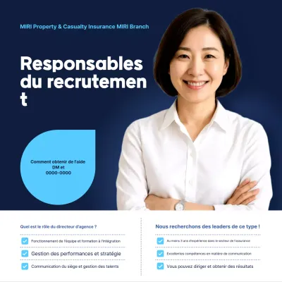 Avis de recrutement Blue Modern