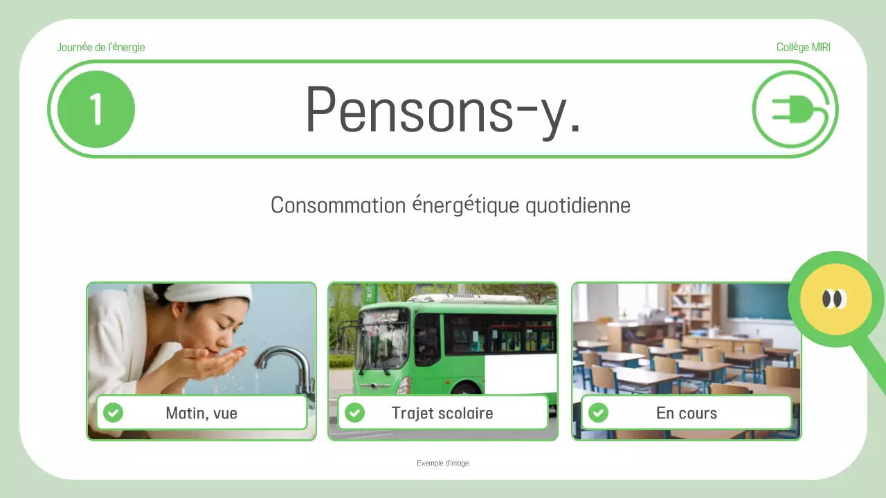 Matériel pédagogique sur l'énergie verte et simple