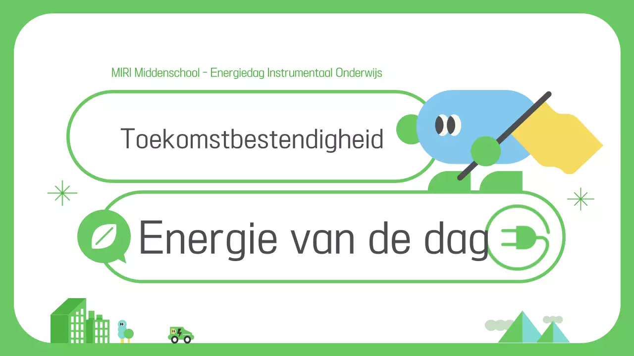 Educatief materiaal over groene, eenvoudige energie