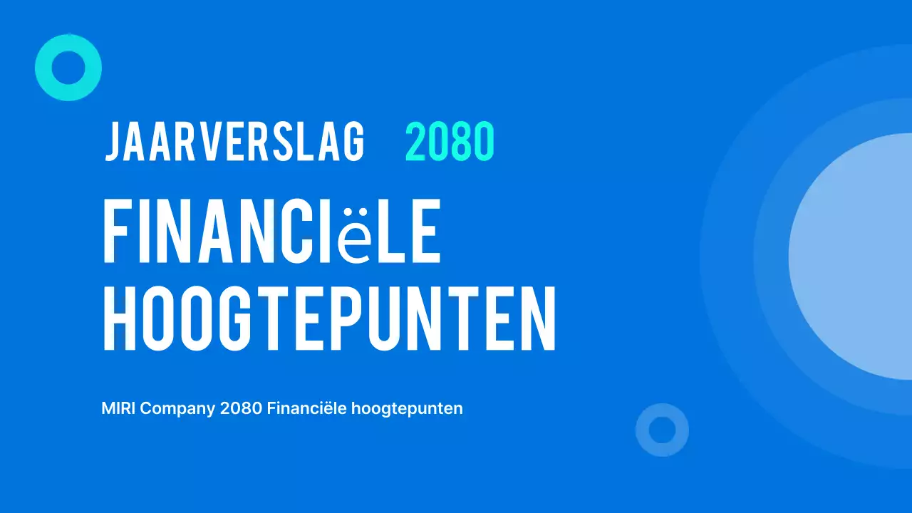 Blue Modern Financial Report Analyse